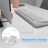 Wireless Keyboard Mouse Combo - 104 Keys Colorful Keyboard with Number Pad & Mouse for Windows