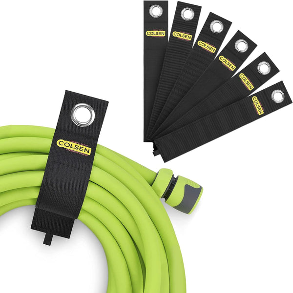 COLSEN Extension Cord Holder 20 Inch Heavy Duty Storage Straps for Garage Organization, 6 Pack Cable Keeper