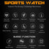 Yihou Rugged Military Smart Watch for Men, 1.83" Outdoor Running Smartwatch with Answer/Make Call, 100 Sport Modes