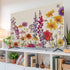 Trosturdspn 85 Inch Spring Floral Indoor TV Cover LCD TV Screen Protector Stretchable Television Dust Cover Watercolor