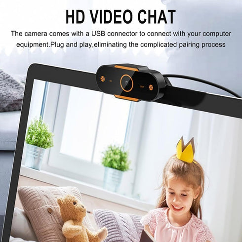 Lovskoo 1080p Focus,110 Streaming Camera HD Webcam USB Pc Camera Webcam for Pc Gaming Computer Web Cameras for Desktop