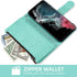 Asuwish Flower Leather Flip Card Holder Wallet Case with Tempered Glass Screen Protector for Samsung Galaxy S22 Ultra