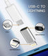 Micro USB to Lightning Adapter,Lightning Male to Microusb Female Adapter for Apple iPhone 5s 6 6s 7 8 Plus se2 x xr xs 11 12 Mini max pro Ipad air Cable Connector Converter Port