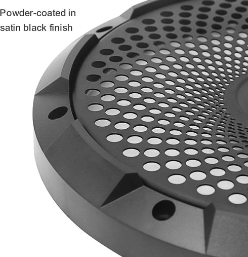 RECOIL 10-Inch High Excursion Black Steel Mesh Subwoofer Grille, 10 inch