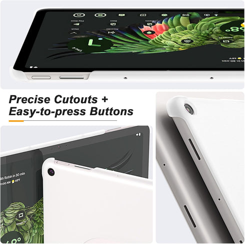 Foluu Slim Fit Tablet Case for Google Pixel Tablet 2023, Compatible with Charging Speaker Dock, Ultra Thin Matte PC