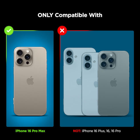 magglass iPhone 16 Pro Max Screen Protector (2-Pack) High-Clarity Toughened Tempered Glass with Rear Camera Lens Guard