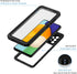 Lanhiem Case for Samsung Galaxy A52, IP68 Waterproof Dustproof with Built-in Screen Protector, Black/Clear