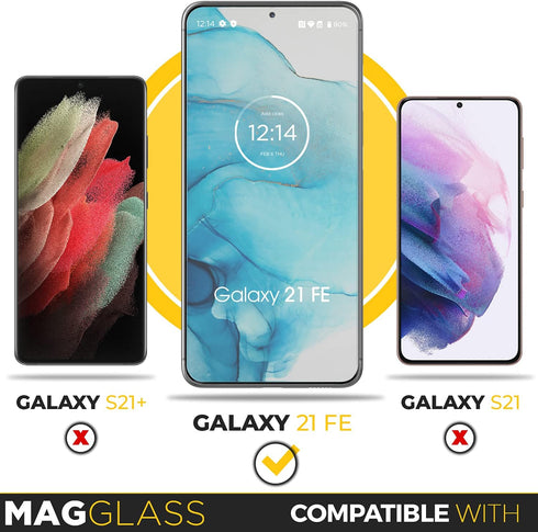magglass Samsung S21 FE Screen Protector Tempered Glass (Matte)