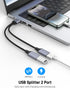 KAYQINHO 1 2 2 PS4, PS5, USBA Y Splitter in Out, USB Male to Female Cable for PC, Tablet, Laptop, MacBook, Keyboard