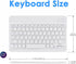 DETUOSI Universal 10 inch Wireless Keyboard, Ultrathin Slim Lightweight Portable, 10.1" Multi-Device for