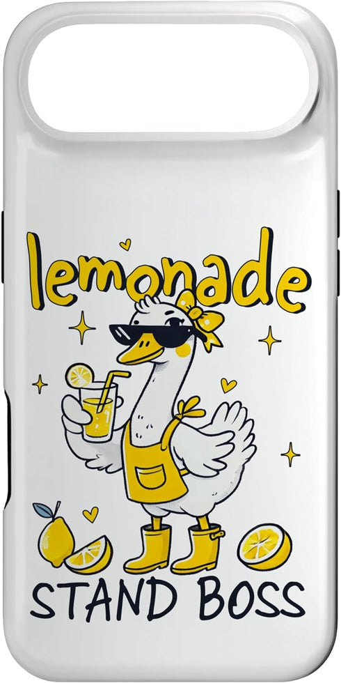 Citrus Quack Designs Funny Duck Lemonade Stand Boss Summer Citrus Drink Case for iPhone Air