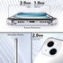 Shields Up iPhone 15 Case - Clear Minimalist Wallet with Card Holder (3 Cards) & Ring Stand, Slim Drop Protection Cover.