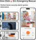 Gianteye 2K 2.4/5GHz 6 2 Cameras for Home Security, Wi-Fi Indoor Camera for Dog/Pet/Nanny/Baby with US Phone App, AI