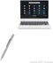 BoxWave Stylus Pen for Lenovo C330 Convertible 2-in-1 Chromebook (11.6"), FineTouch Capacitive Stylus, Metallic Silver