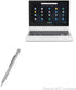 BoxWave Stylus Pen for Lenovo C330 Convertible 2-in-1 Chromebook (11.6"), FineTouch Capacitive Stylus, Metallic Silver