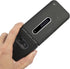 Nakedcellphone Case for LG Classic Flip, Black Protective Snap-On Hard Shell Cover with Grid Texture for LG Classic