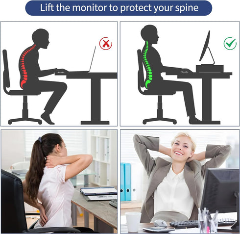 Riser2-Tier 2 AUPSEN Computer Monitor Stands Desk Organizers and Accessories, Office Desk Accessories Organizer