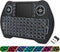 EASYTONE Mini Wireless Backlit Keyboard Touchpad Mouse Combo with Rechargeable Battery for Android TV, Smart TV, PC