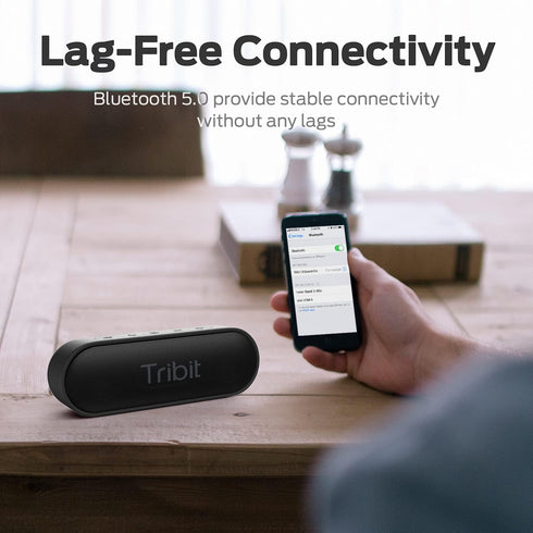 Tribit Bluetooth Speaker XSound Go with 16W Loud Sound & Deeper Bass, 24H Playtime, IPX7 Waterproof, Portable Wireless