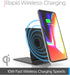 tzumi Multi-Angle Folding Desktop Wireless Charging Pad - Qi Fast Wireless Charger for iPhone X, 8, and Android Devices
