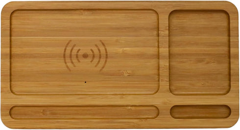 Bamboo Wireless Phone Charging Docking Station