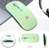 HOTLIFE Wireless Mouse - Slim Rechargeable Bluetooth Mouse, Ergonomic Design, Noiseless with USB Receiver