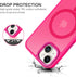BENTOBEN iPhone 14 Plus Case - Slim Shockproof Magnetic Cover, Translucent Matte Hot Pink, Compatible with MagSafe, 6.7"