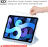 Arae Case for iPad Air 6th Generation 11 inch 2024, Trifold Kickstand Smart Cover with Pencil Holder, Baby Blue