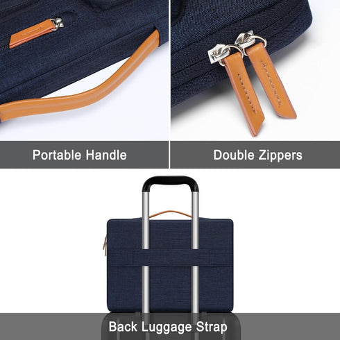MOSISO 360 Protective Laptop Sleeve, Compatible with 17-17.3 inch Dell, HP, Lenovo, Side Open Bag with 4 Zipper