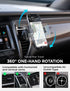 LISEN 360 Car Vent Phone Mount, Upgrade Phone Holders for Your Car Vent Wider Clamp & Metal Hook Phone Holder [Thick