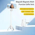 X JIAYOSEE 2026 New Pocket Selfie Stick: Magnetic/Clamp Dual Mount, Multi-Angle, Tripod, Wireless Remote, Fill Light