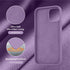 Cordking iPhone 12/12 Pro Case, 6.1" Silicone Shockproof with Soft Anti-Scratch Microfiber Lining, Light Purple.