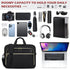 NEWHEY Laptop Bag 15.6 Inch Briefcase for Women Men, Waterproof Messenger Bag for Business Office Work, Black