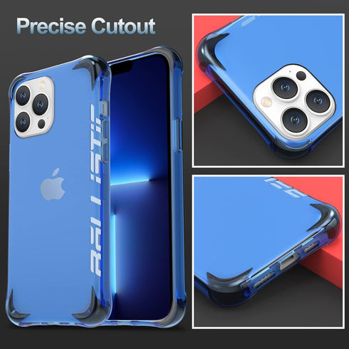 BALLISTIC Protective Case for iPhone 13 Pro (ONLY) - Shockproof with Camera Lens Protector, 6.1 inch 2021, Blue