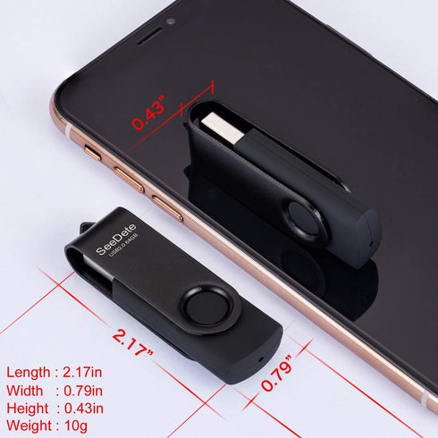 SeeDete 64GB 3 Pack 64GB (3 USB Flash Drives, USB Stick, Thumb Drive Rotated Design, Memory Stick with LED Light