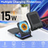 For Samsung Galaxy Z-Flip Wireless Charger: Galaxy Z Flip 6/5/4/3 Wireless Charging Stand, 15W Fast Charger for Galaxy