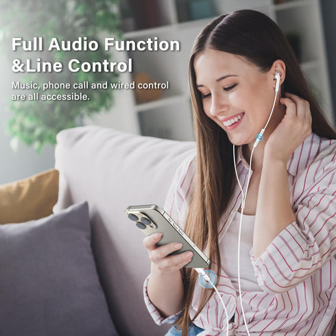 Mxcudu 16/16Pro/15/15Pro, 6/5, S24(Audio USB C to Lightning Audio Adapter, USB C Male to Female Lightning Headphone