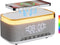 Reatsoc Alarm Clock Bluetooth Speaker with 10w Fast Wireless Charger for iPhone Samsung,