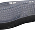 MUBUY Keyboard Cover for Logitech K350 Wireless Wave Keyboard, MK570 MK550 Accessories, Protective Skin-Clear