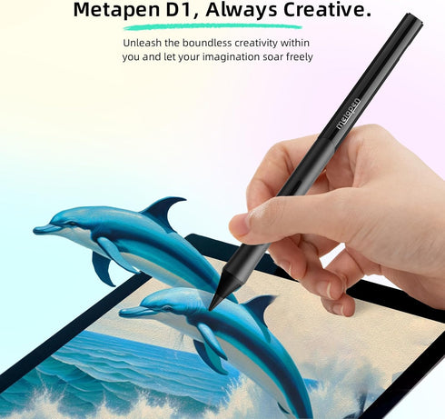 Metapen Pencil D1 for Apple iPad 10th/9th, Ergonomic Grip & Efficient Shortcuts, Stylus Pen for iPad Air 5, iPad Pro