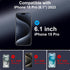iPhone 15 Pro Privacy Screen Protector, 6.1" Tempered Glass, 9H Hardness, Full Edge to Edge Coverage, Anti-Spy, 2 Pack
