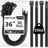 ANOSON Large Zip Ties 36 inch (50 Pack), Long Zip Ties Heavy Duty