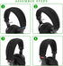 Geekria Flex Fabric Headband Cover for Sony Headphones, Replacement Repair Part, Black