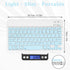 Ultra-Slim Bluetooth Rechargeable Keyboard for Amazon Fire HD 8 (2020/2022) and All Bluetooth Enabled Devices - Blue