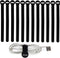 Reusable Cable Ties, 6-Inch Fastening Cable Straps Cable Management, Multi-Purpose Hook &