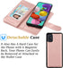 Takfox Galaxy A71 5G Case, PU Leather Wallet Case with 9 Card Slots and Lanyard for Samsung Galaxy A71 5G-Rose Gold