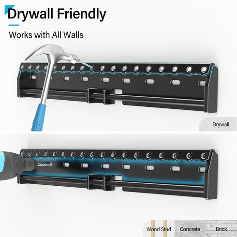 Studless TV Wall Mount for 26-65 Inch TV, Up to 154 lbs, No Stud Drywall Mount, Easy Install Low Profile Bracket