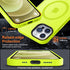 Vooii iPhone 12 Pro Max Case - Slim Translucent Matte, Fluorescent Green, Magsafe Compatible, with Screen & Camera
