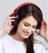 Bluetooth Over Ear Headphones with Microphone, Lightweight Wired/Wireless HiFi Stereo, Colorful LED Lights, Deep Bass