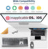 KANGRUI Wireless Keyboard and Mouse Combo - 17 inch Full Size 2.4G USB Ergonomic Slim Silent Wireless Keyboard and